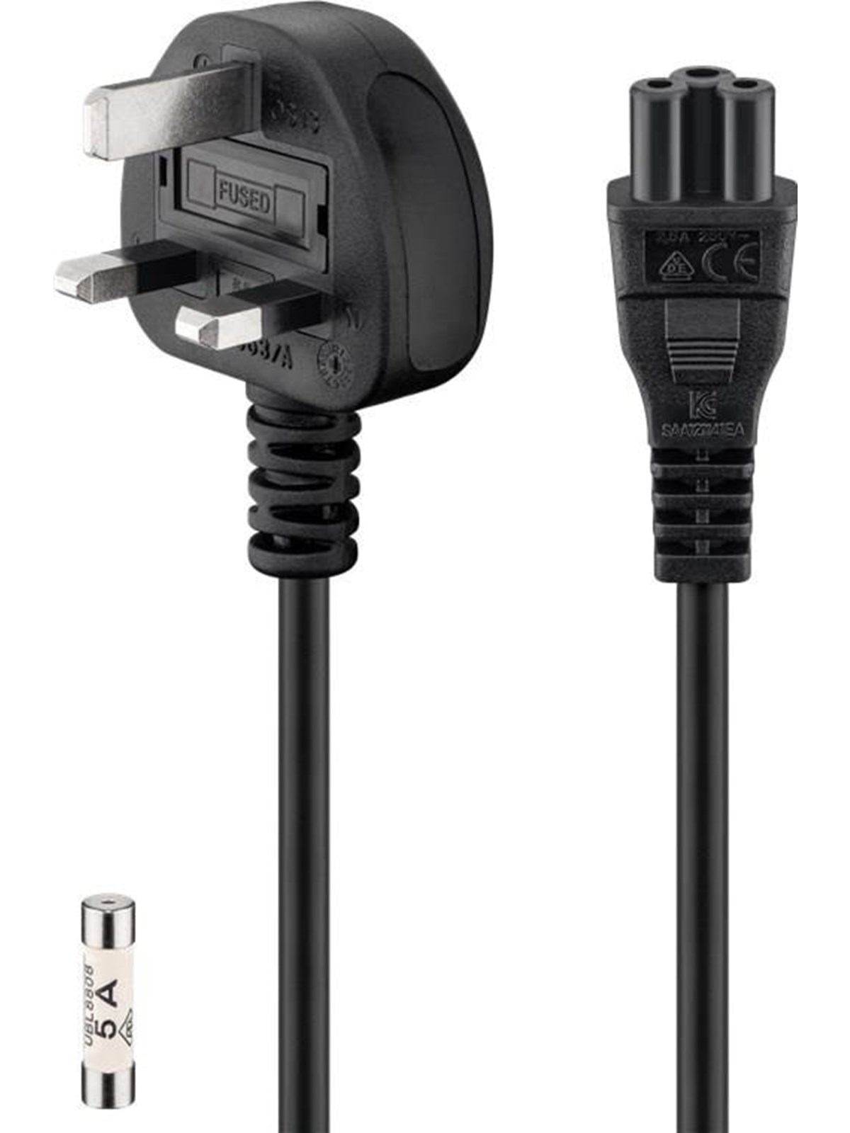 Pro UK - appliance connection cord 1.8 m black