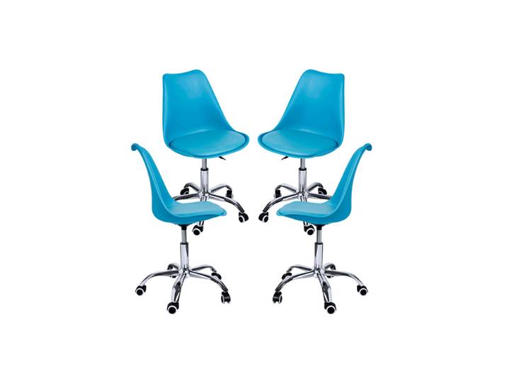 4er Set Neo Stühle - Blau clair