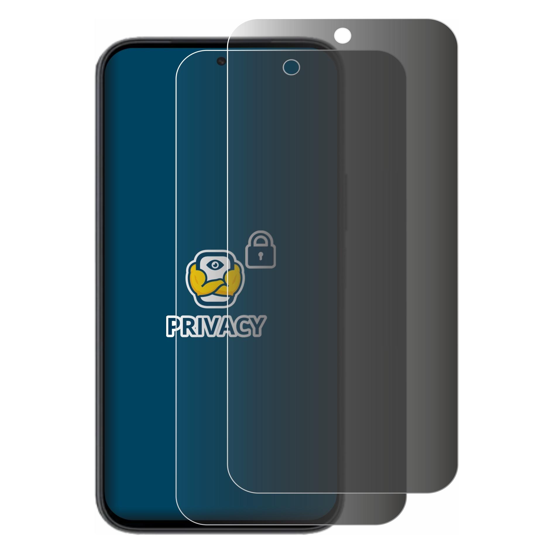 Brotect Sichtschutzfolie für Honor X6e Anti-Spy Privacy Folie Blaulicht-Schutz (2 Stk., Honor X6) (4364280)