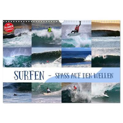 Surfen - Spaß auf den Wellen (Wandkalender 2027 DIN A3 quer), CALVENDO Monatskalender