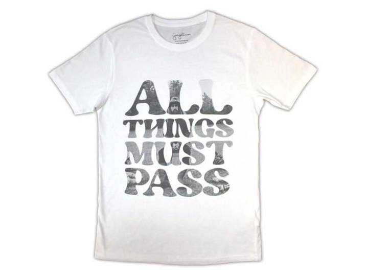 George Harrison All Things Must Pass Text Infill T Shirt XL