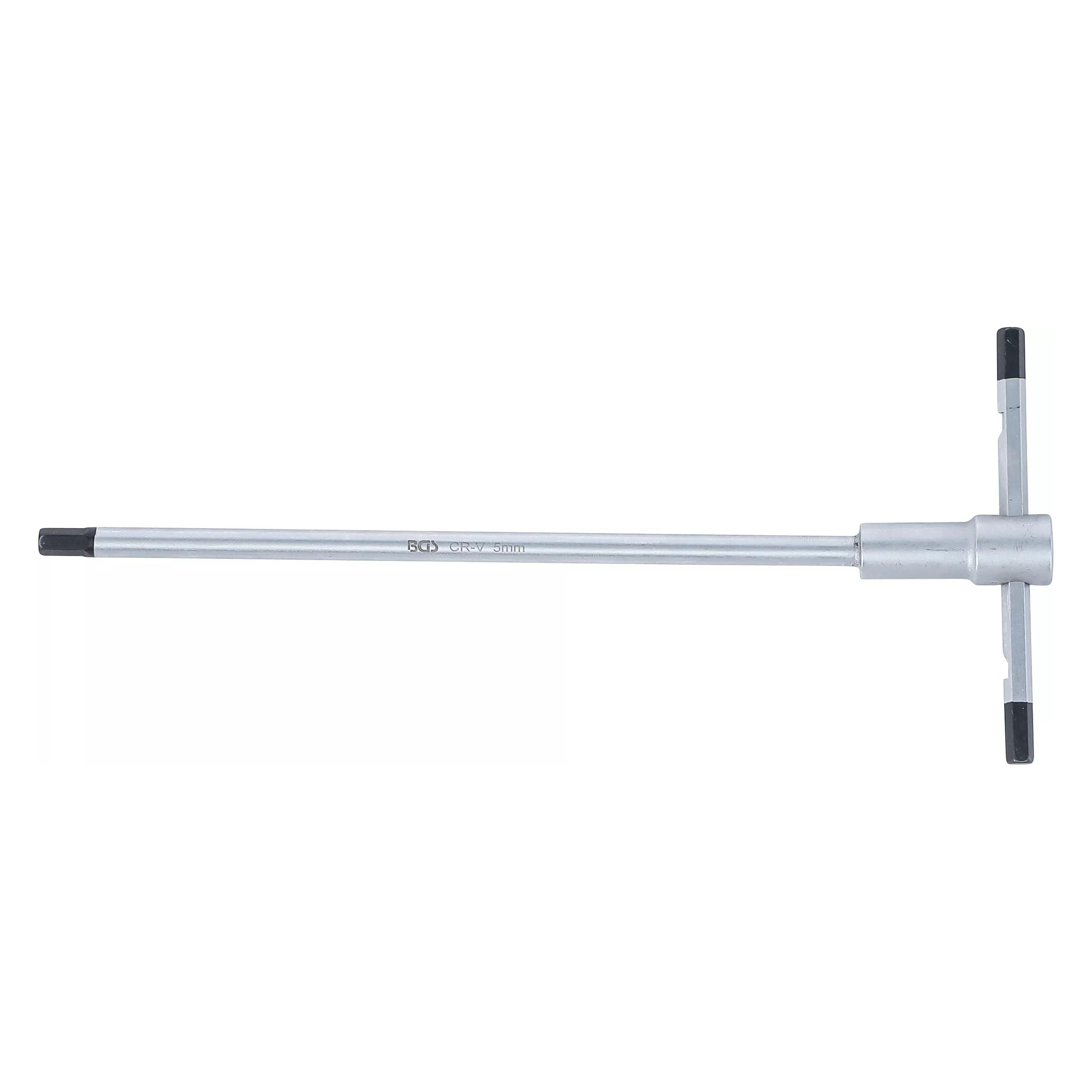 BGS Schraubendreher mit T-Gleitgriff | Innensechskant | 5 mm (Innensechskant) (6086)