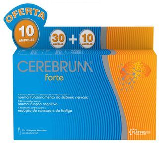 Cerebrum Pack Ampolas Sistema Nervoso Forte 30+10 ampolas