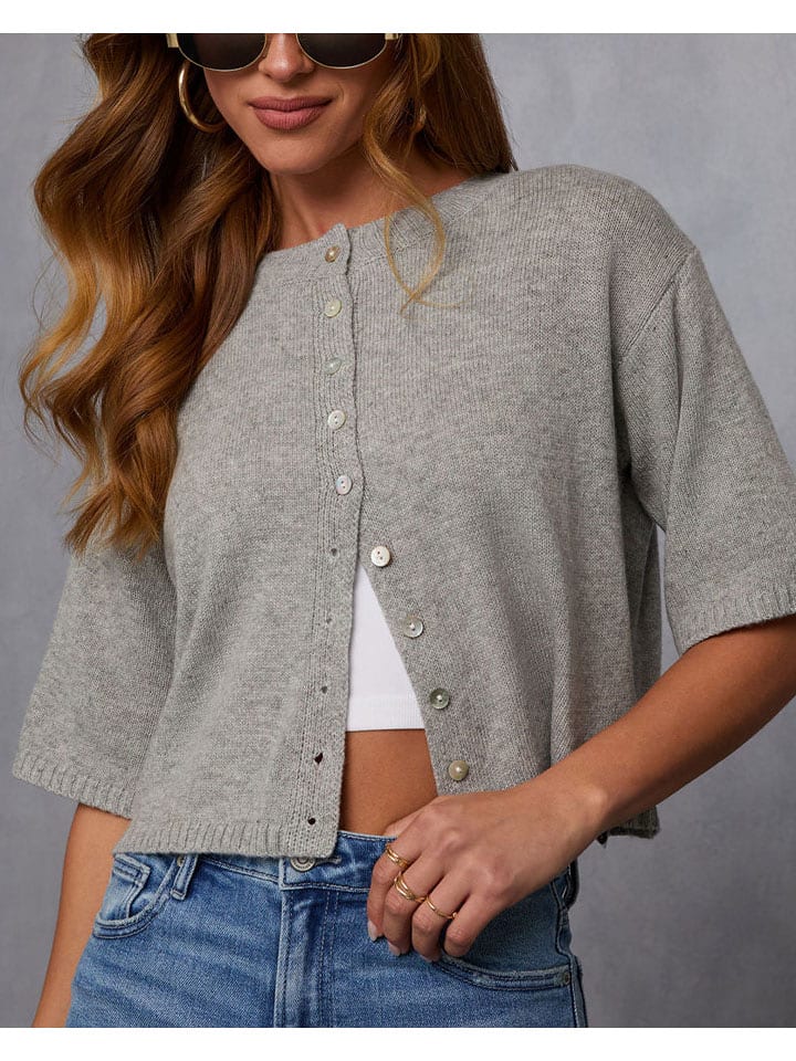 Milan Kiss Cardigan in Grau - M