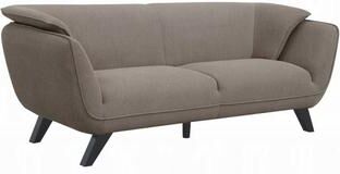 CDecor Joseph Brown Sofa with Wooden Legs