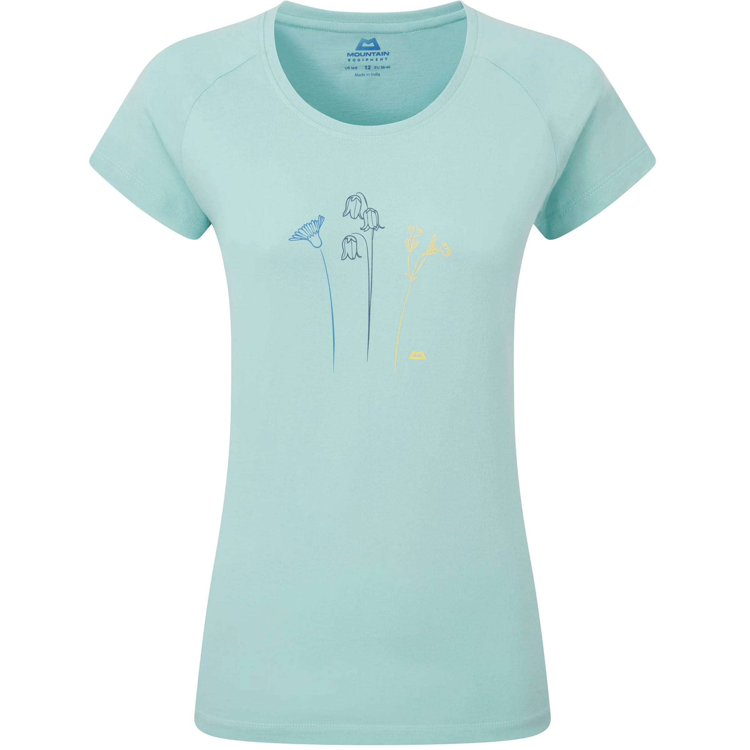Mountain Equipment Mountain Flower Damen T-Shirts tuerkis Größe XS Lifestyle Widerstandsfähig