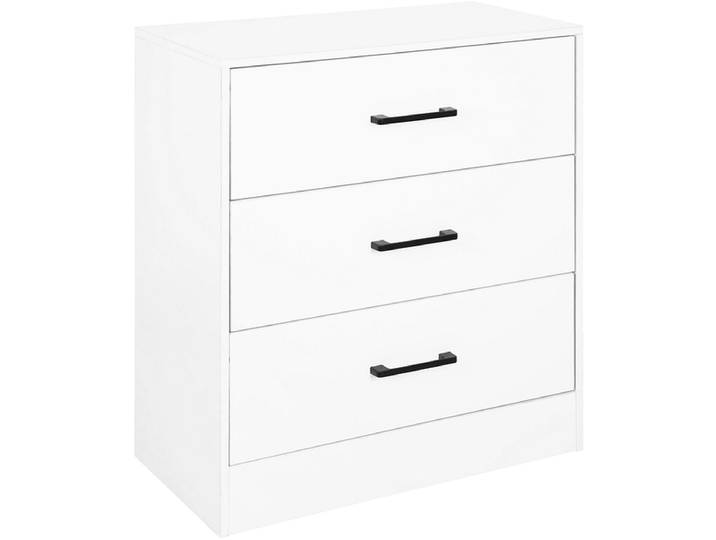 Kommode NEO 3 Schubladen 29.8x60x70.5cm weiss glänzendes papier