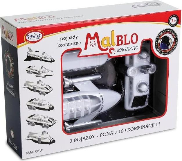 Popular Playthings Mix & Match Vehicles Ruimte voertuigen set, Zwart, Wit