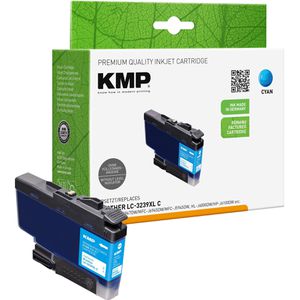 KMP kompatibel für Brother LC-3239XLC, 5000 Seiten, cyan,  Tinte