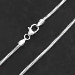 Drachensilber Schlangenkette 1,9mm 925 Silber Halskette diverse Längen 40cm - Silber