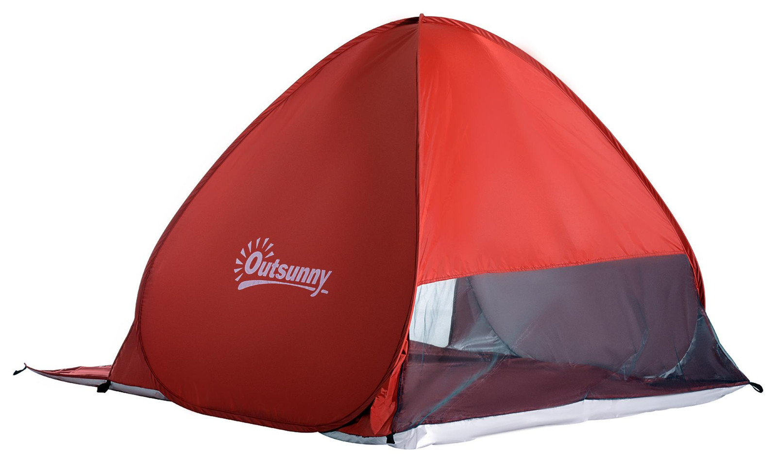 Outsunny Pop-up strandtent en strandparasol voor kamperen