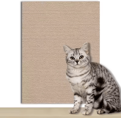 Inspire Curations ScratchGuard DIY Cat Scratching Wall Mat khaki 30x200cm