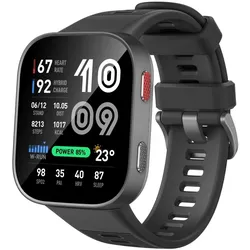 Amazfit Bip Max, Carbon Gray Smartwatch (Herzfrequenzmessung, Schrittzähler) (ohne SIM), Smartwatch