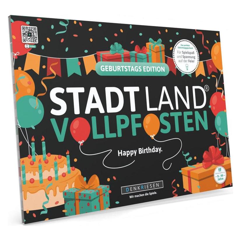 Denkriesen Stadt Land Vollpfosten - A4 Block Geburtstags Edition (d) (Deutsch) (SL2019)