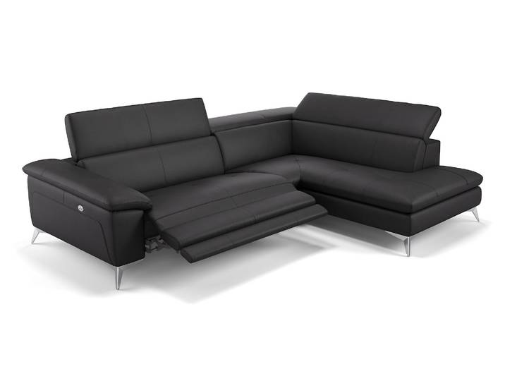 Leder Sofa mit Sitzverstellung STELLA