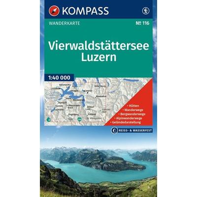 KOMPASS Wanderkarte 116 Vierwaldstättersee, Luzern 1:40.000, Sonstige von , KOMPASS Freytag & Berndt, 978-3-99154-361-9