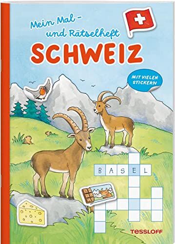 Mein Mal- und Rätselheft. Schweiz: Mit vielen Stickern - Preis vom 01.10.2026 17:08:56 h