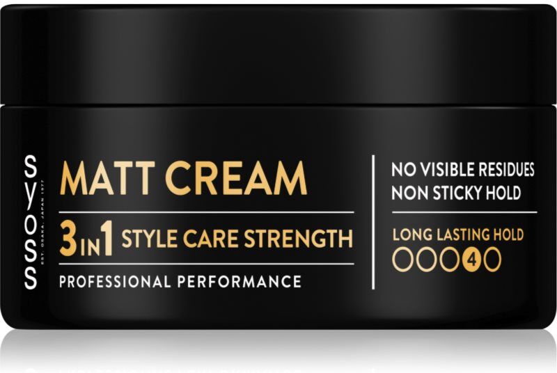 Syoss Matt Cream Matt styling pasta För fixering och form 100 ml