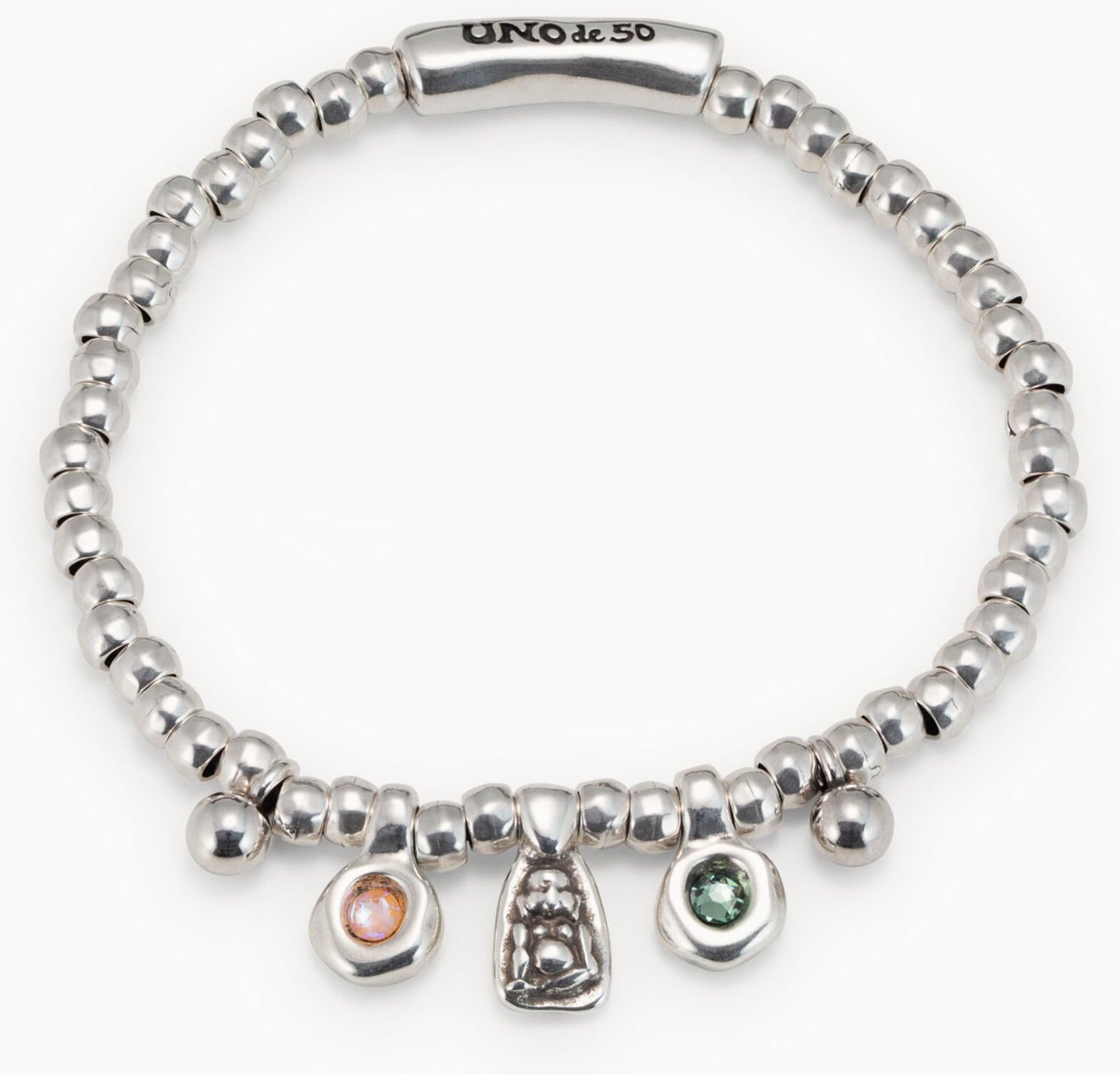 UNOde50 Pulsera bañada en plata de ley Plateado L