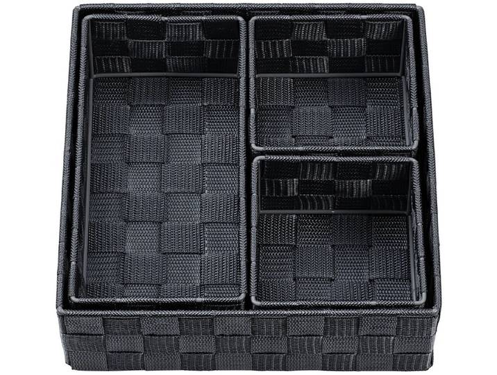 Set Aufbewahrungsboxen IRINA schwarz 26x26x8cm