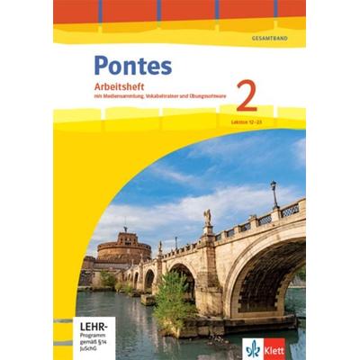 Pontes Gesamtband 2. Arbeitsheft mit Mediensammlung und Vokabeltrainer 2. Lernjahr, Set von , Klett Schulbuchverlag, 978-3-12-623317-0