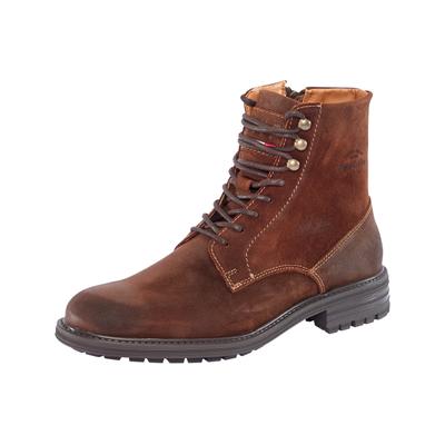 Winterboots PANTOFOLA D´ORO "CAMPIGLIO HIGH", Herren, Gr. 43, Synthetik, braun (warm braun), Leder, Schuhe Winterboots, knöchelhohe Form, rutschfeste Gummilaufsohle, Obermaterial aus Leder