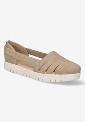 Women's Bugsy Flat by Easy Street in Natural (Size 11 M)