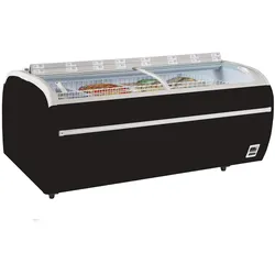 TEFCOLD Supermarkt-Gefriertruhe in Schwarz TWIN 220B-F 1697l Schwarz
