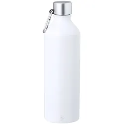 2x Aluminiumflasche 800 ml, weiß