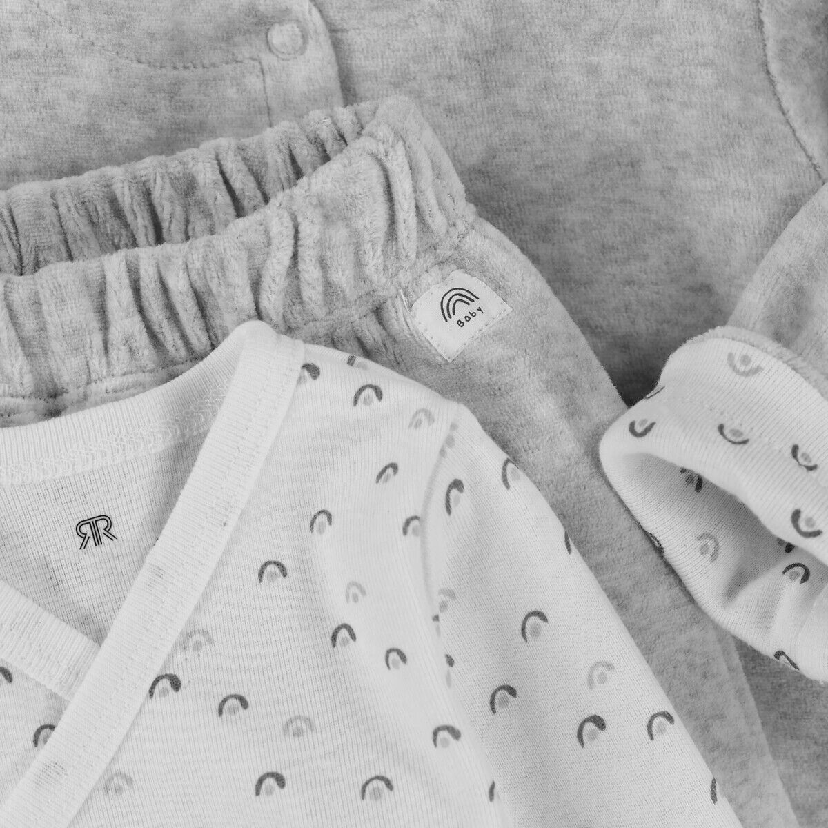 LA REDOUTE COLLECTIONS Kit naissance 5 pièces, motifs arc-en-ciel