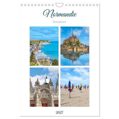 Normandie - Reiseplaner (Wandkalender 2027 DIN A4 hoch), CALVENDO Monatskalender