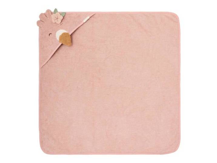 Little Dutch badcape Flamingo - Roze - 100x100 cm