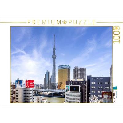 CALVENDO Puzzle Tokyo Skytree am Sumida River | 1000 Teile Lege-Größe 64x48cm Foto-Puzzle für glückliche Stunden