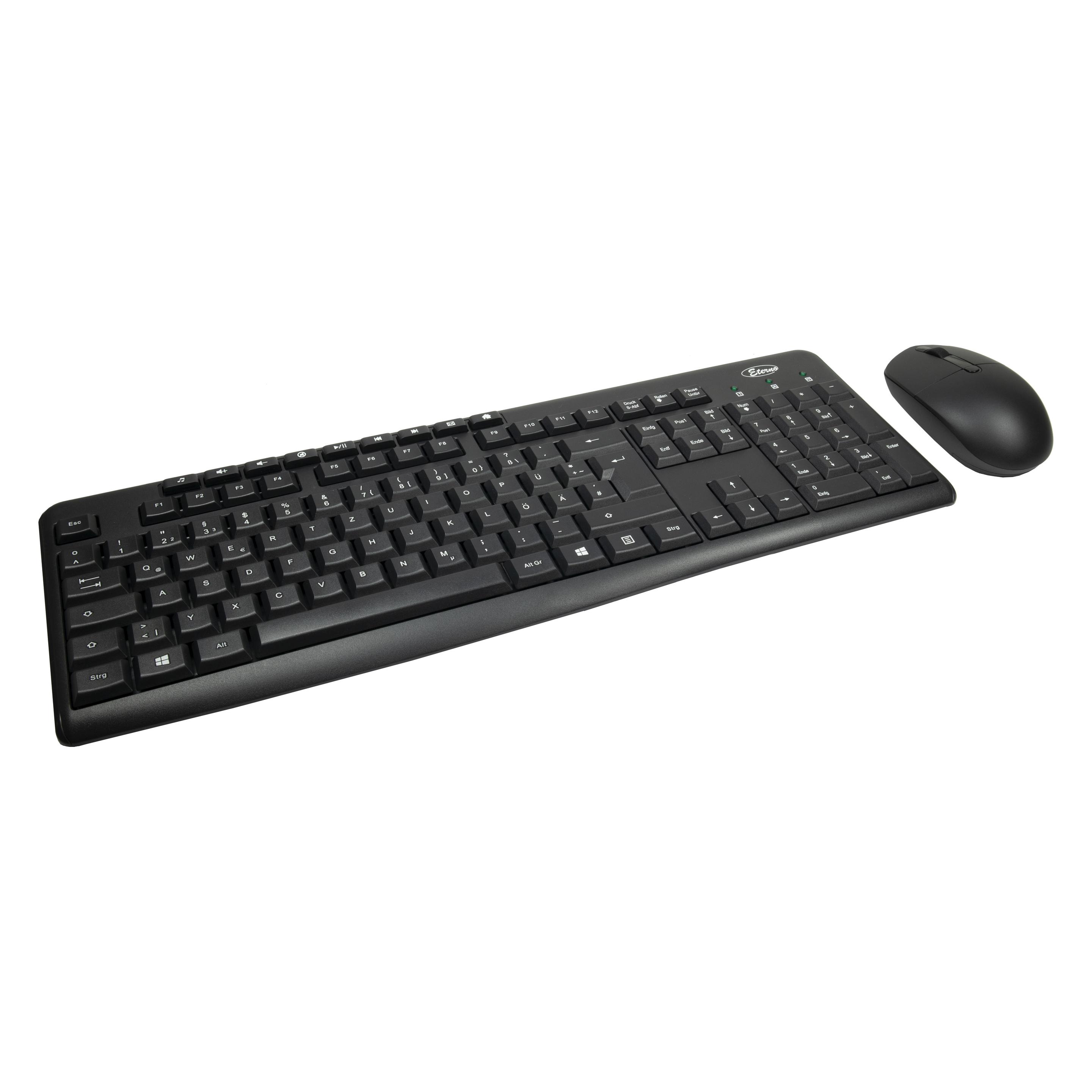 Intertec AC KB-208 II Desktop USB black (DE, Kabelgebunden, Kabellos) (88884137)