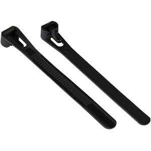 Good-Connections Kabelbinder KAB-R45S74,Kunststoff, 450 x 7,4mm, schwarz, 100 Stück, wiederverwendbar