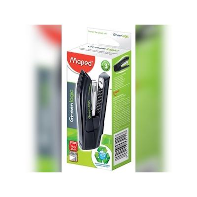 Maped Heftgerät Greenlogic Half Strip 25 Blatt 53mm schwarz