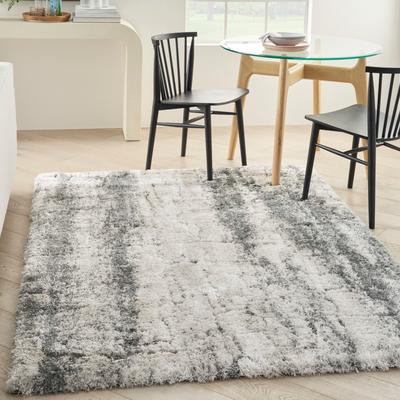 Nourison Luxurious Shag High Pile Contemporary Abstract Area Rug