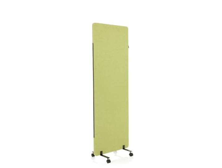 hjh OFFICE Mobile Akustik Trennwand einzeln 177 x 60 cm FLEXMIUT Stoff Grün Raumteiler Mittelpanel mit Rollen & Gleiter 891005