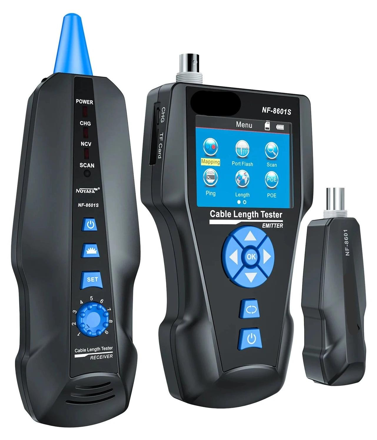 Selius Netwerktester – Multifunctionele Kabeltester met Kleurenscherm en PoE Detector
