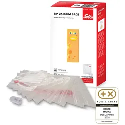 Solis Solis Zip Vakuumierbeutel (10 Stk.) transparent, 20 x 23 cm