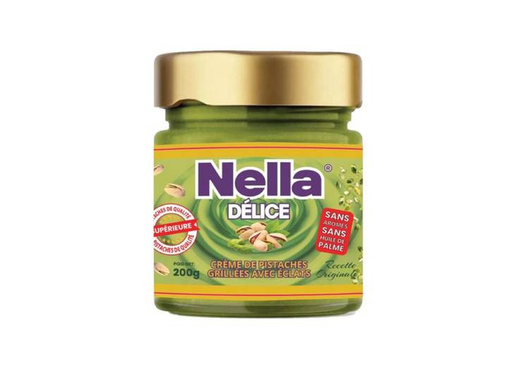 NELLA Pâte à tartiner à la pistache avec morceaux croquants 200 g