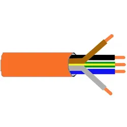 Halogenfreie Leitung, Funktionserhalt E90, NHXH-J 5x1,5mm2 - Meterware