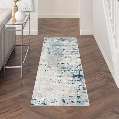 Nourison Concerto Modern Abstract Distressed Area Rug.