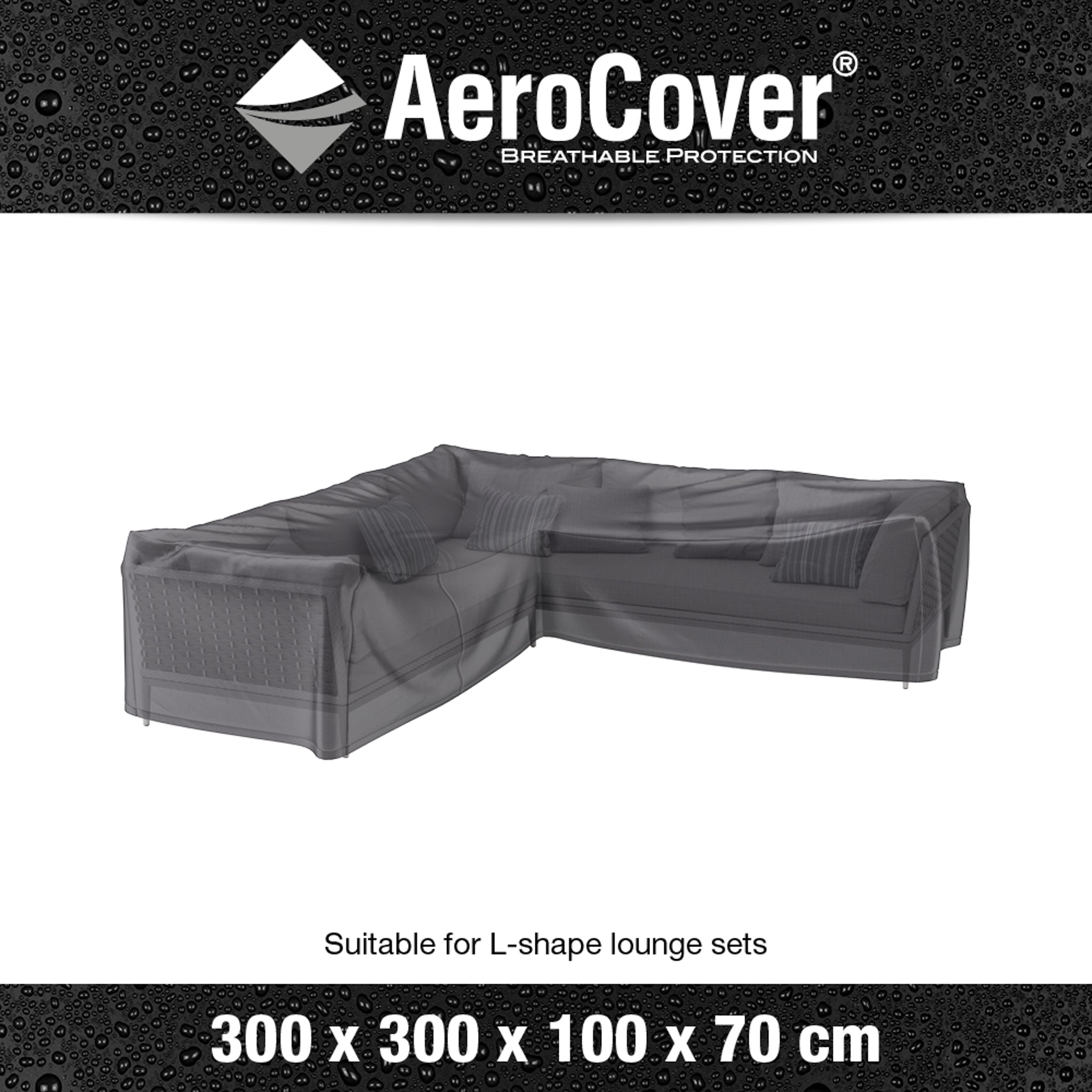 AeroCover - L-Shape Lounge Set Cover 300 x 300 x 100 x 70