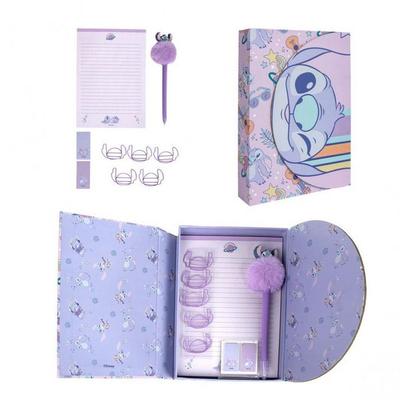 STITCH - Schreibwarenset, lila
