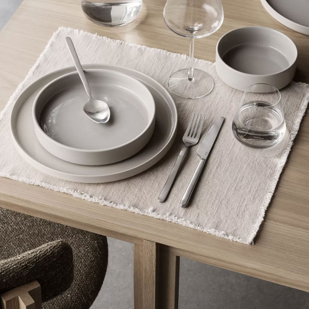 Blomus Pilar Dyb Tallerken 20 Cm Moonbeam, Stentøj