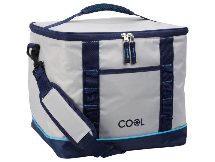 Kühltasche 28 Liter, weiss/blau