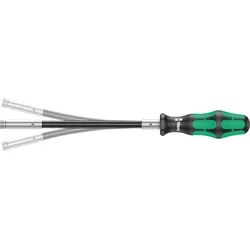WERA 05028161001 - Bithalter, 393S Kompakt Bit-Handhalter, extra slim, flexibler Sc