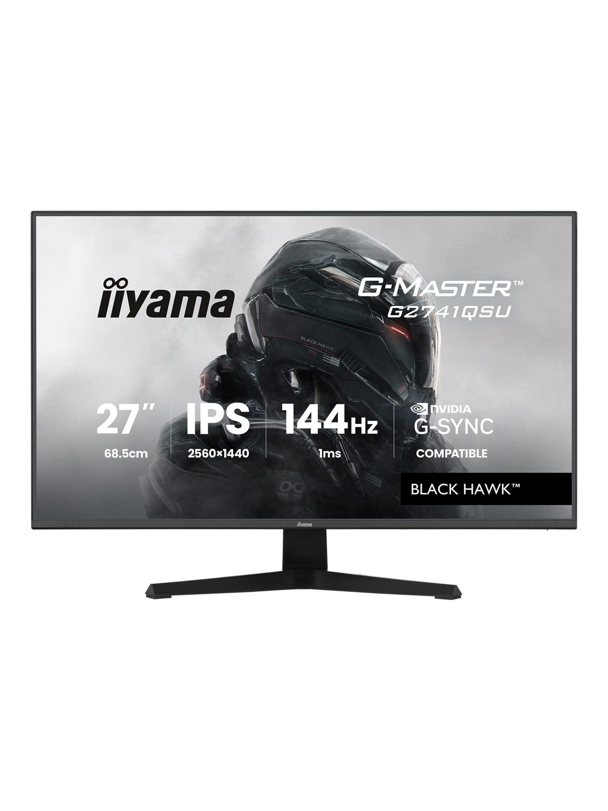 27" iiyama G-MASTER Black Hawk G2741QSU-B1 - LED monitor - QHD - 27"