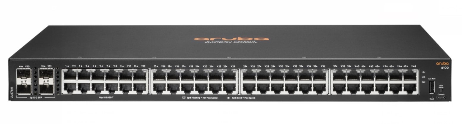 HP Enterprise HPE Aruba Networking CX 6100 48G 4SFP+ Switch JL676A#ABB